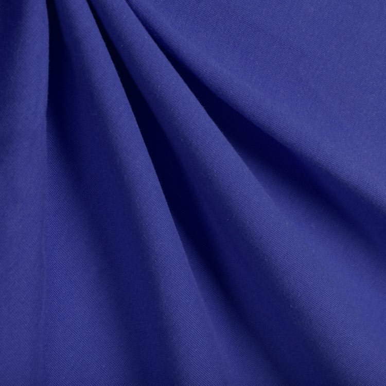 JERSEY KNIT FABRIC solid color royal blue Width 160 cm 220GM