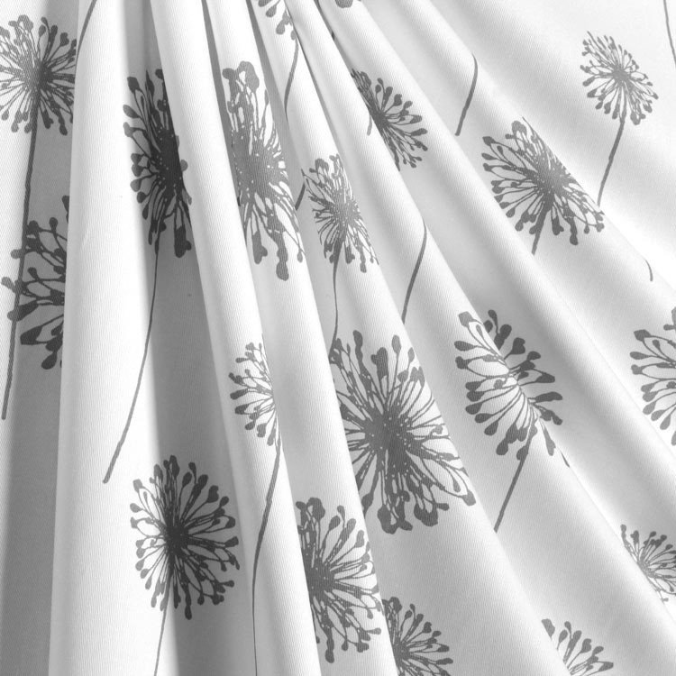 Premier Prints Dandelion White Storm, Dandelion Print Curtains