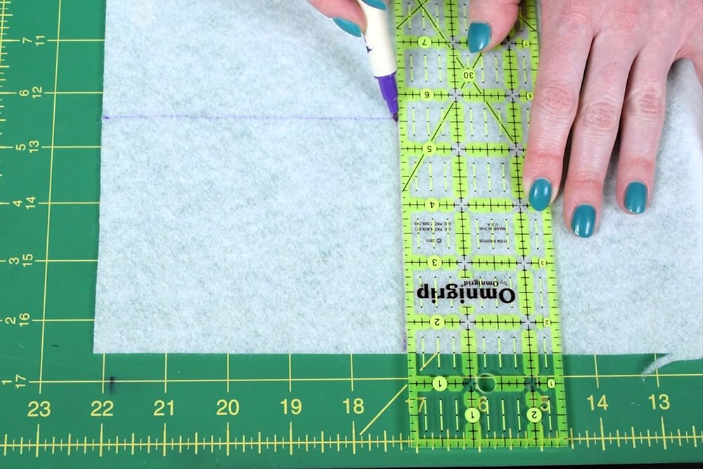 DIY Zipper Pouch Sewing Tutorial - Step 1: Cut the fabric & interfacing