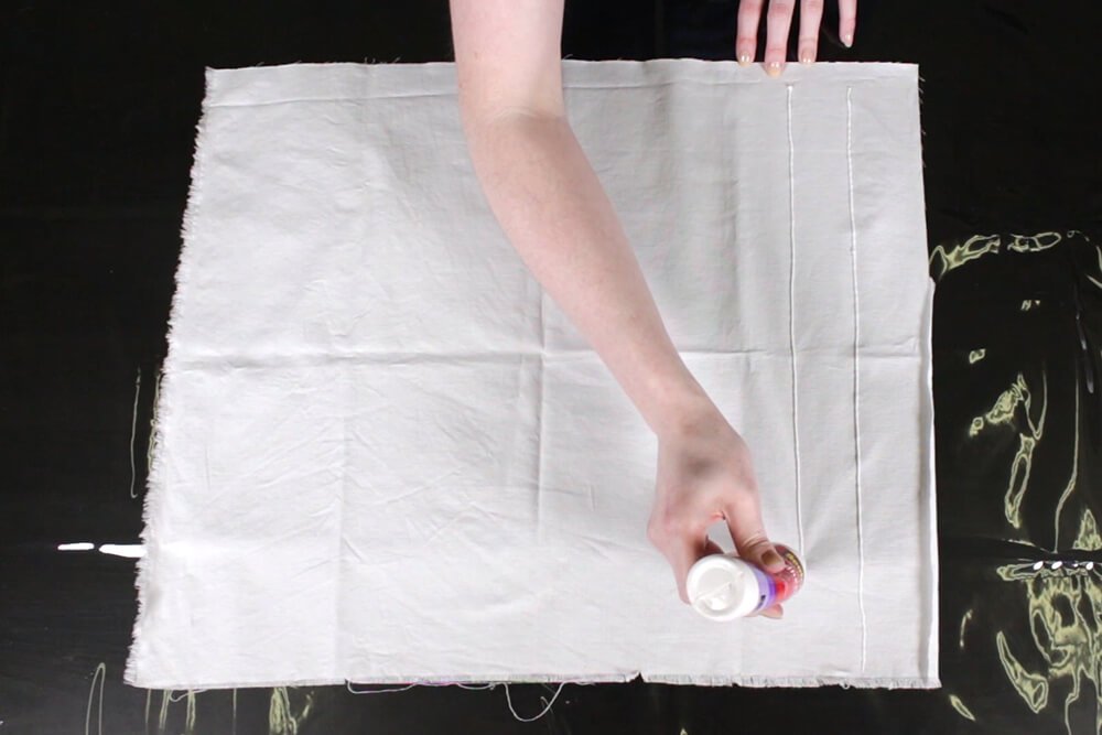 How To Dye Fabric: No Wax Batik Technique - Apply the glue