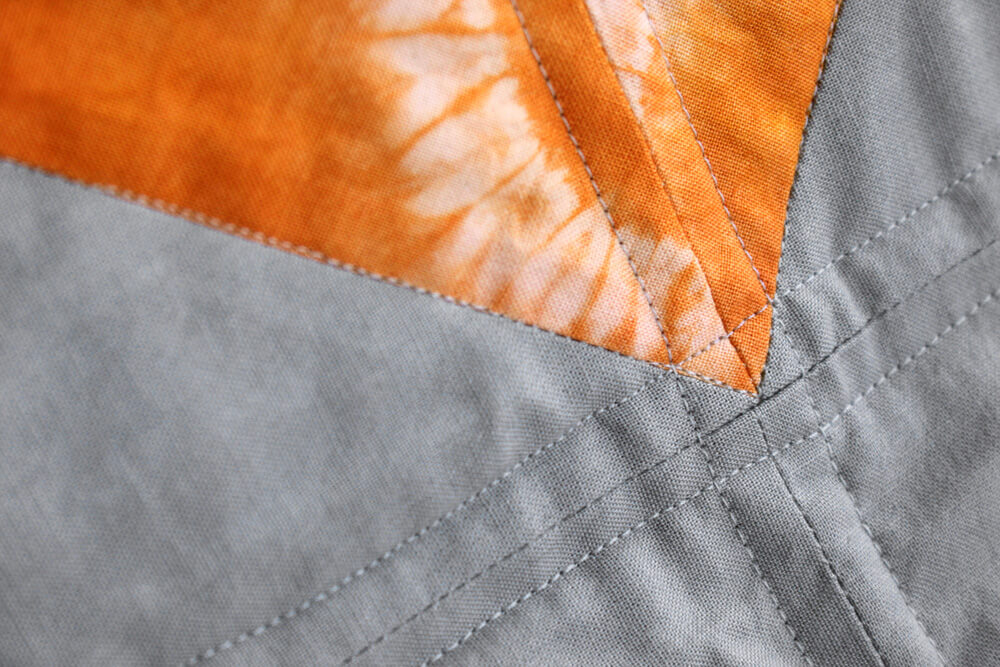 How to Make a Herringbone Quilt Detail