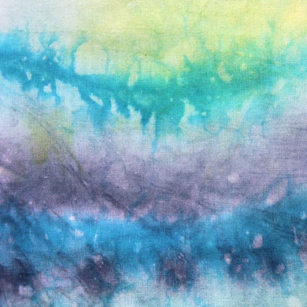 How to Dye Fabric - Painting with Dye - Finished