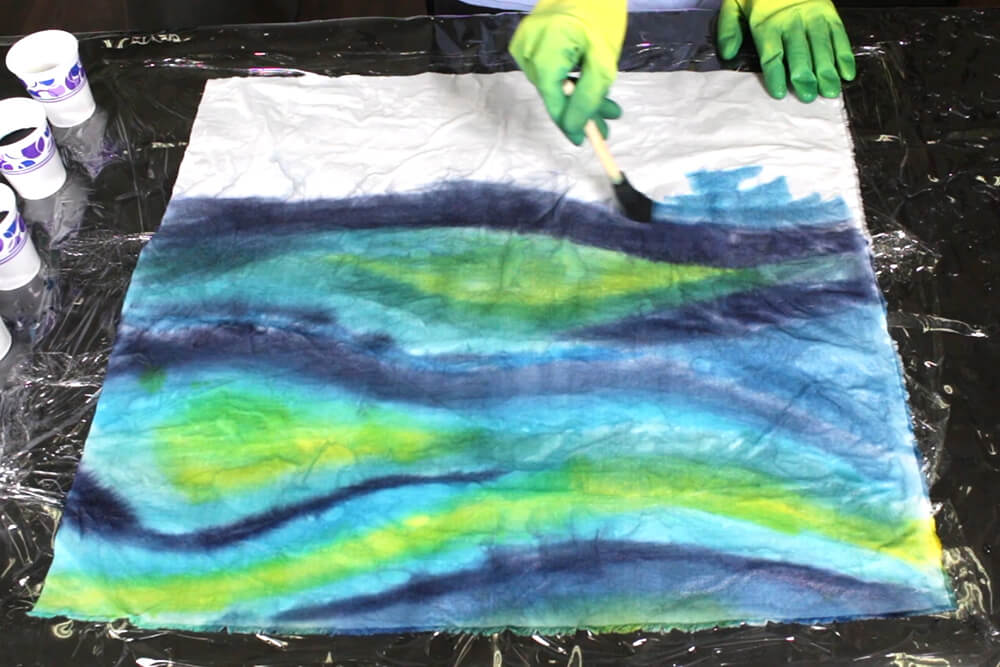 How to Dye Fabric - Painting with Dye - Painting