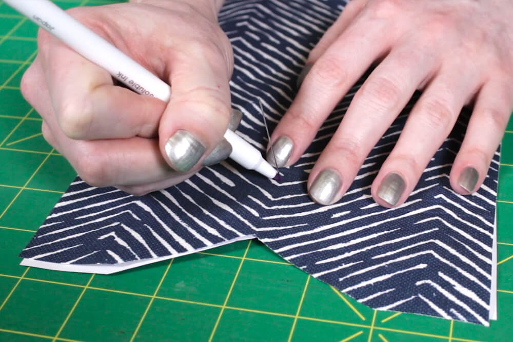 DIY Cell Phone Wristlet - Step 1: Cut the fabric