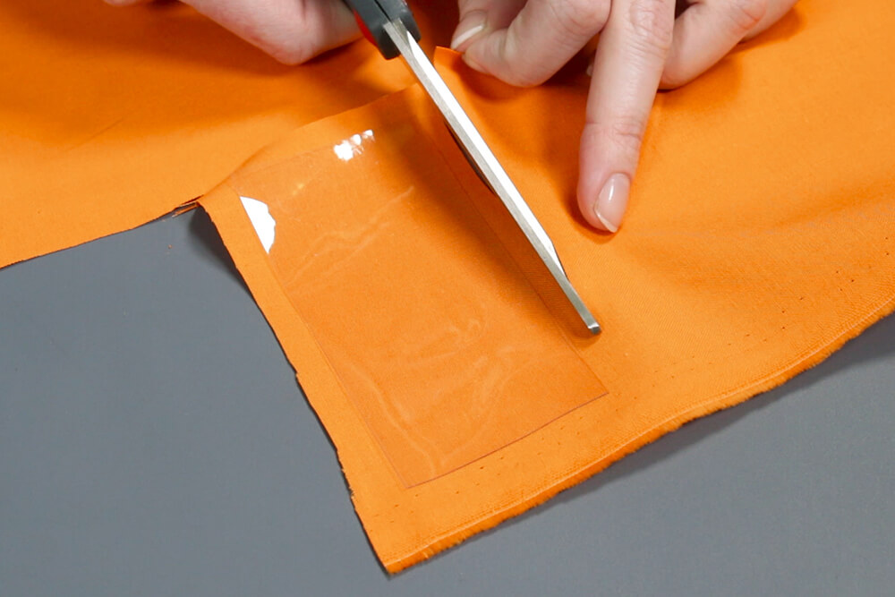 How to Make a Hanging Pocket Organizer - Make clear label pockets