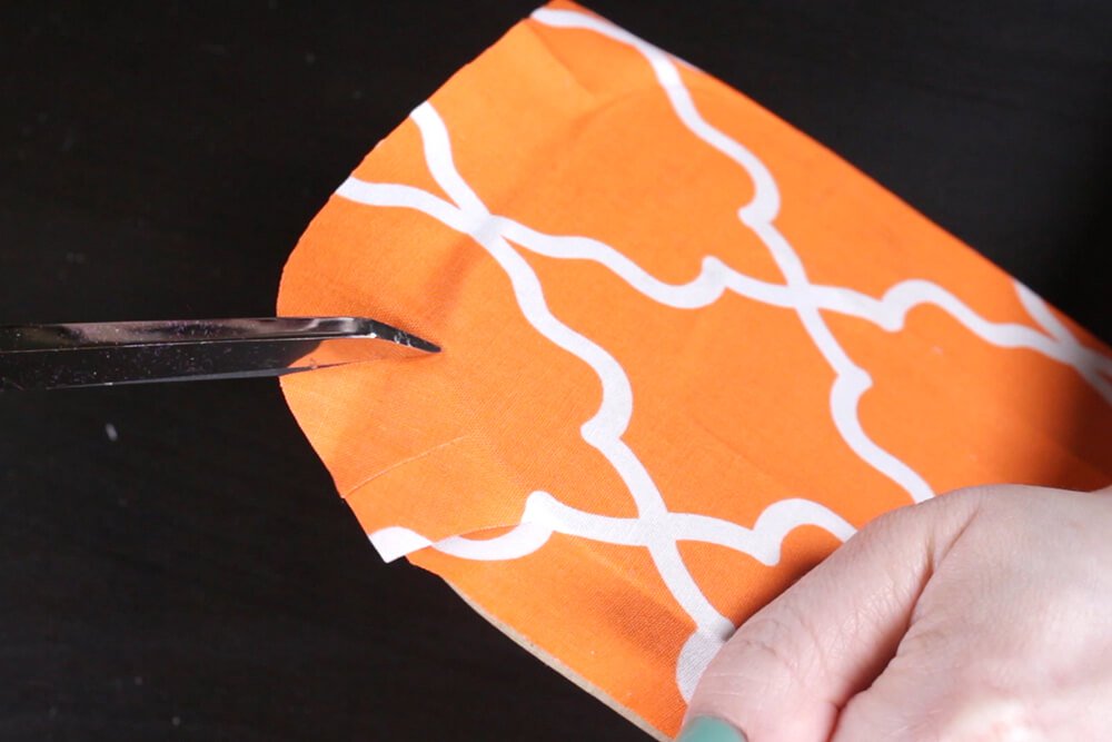 How to Decoupage with Fabric - Cover with a layer of fabric