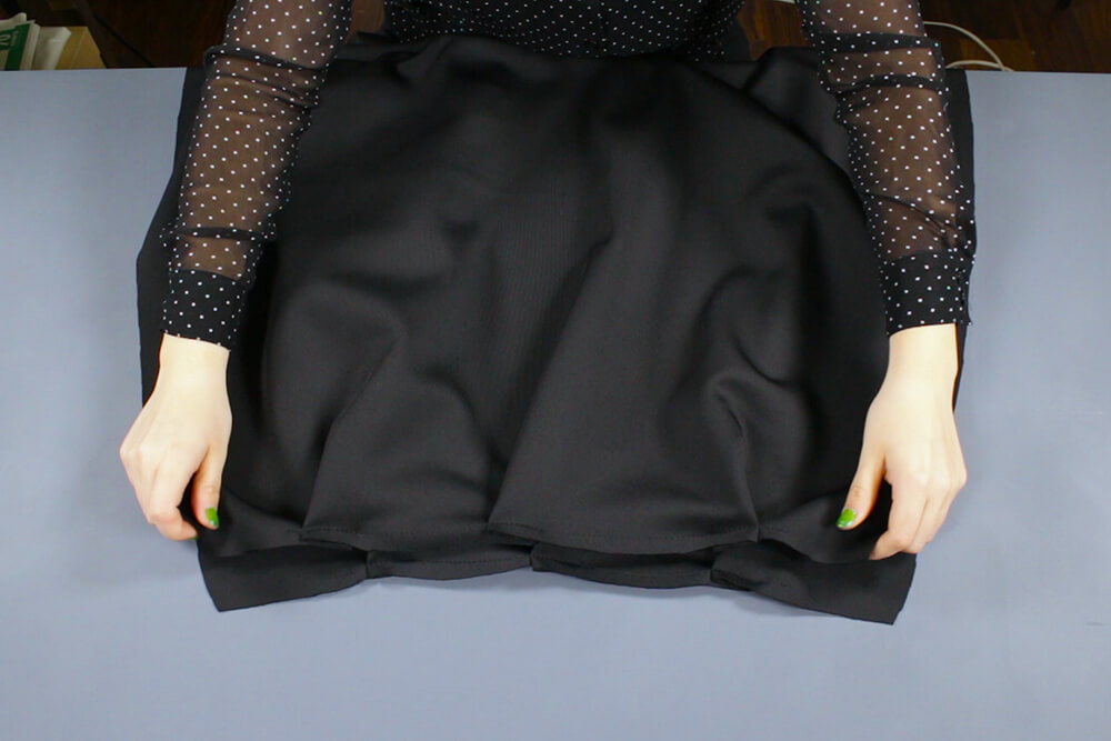 how to make an infinity dress - pleat & sew the skirt