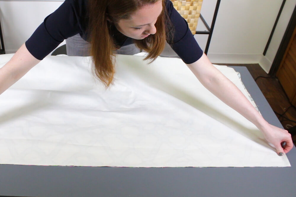 How to Make a Roman Shade - Sew the fabric together
