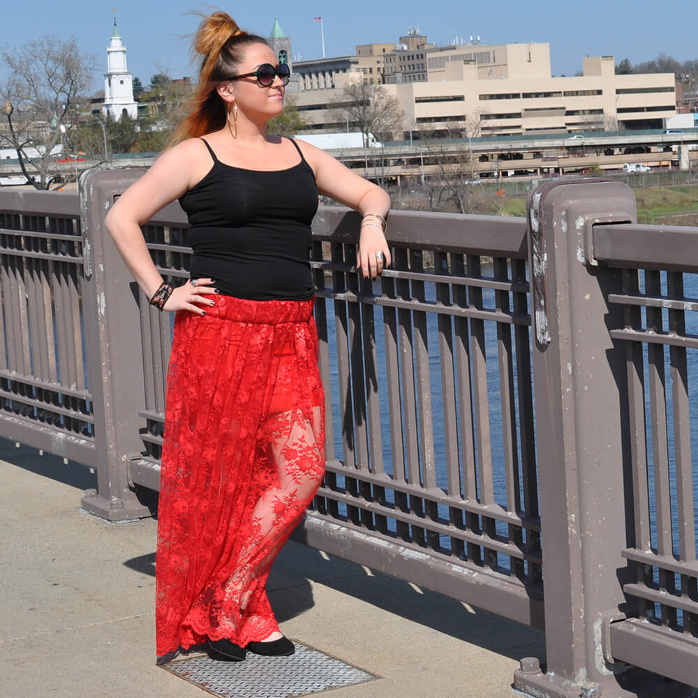 How to Make a Lace Maxi Skirt - Finished