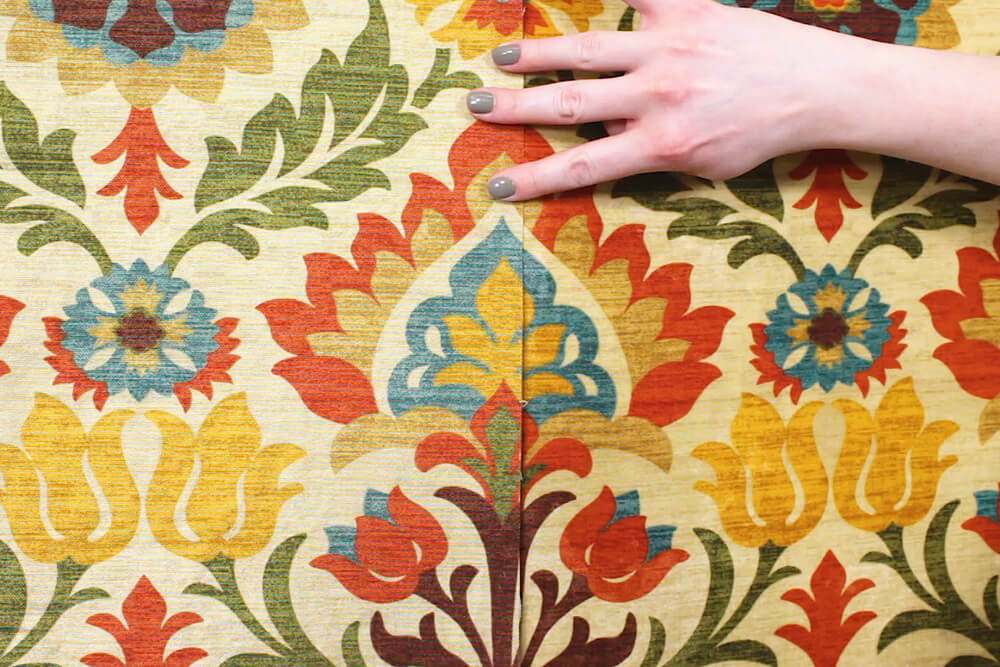 Fabric Wallpaper - Line up pattern