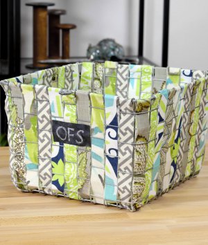 How to Make a Fabric Woven Wire Basket