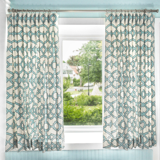 Inverted Box Pleat Curtains - Opening and closing
