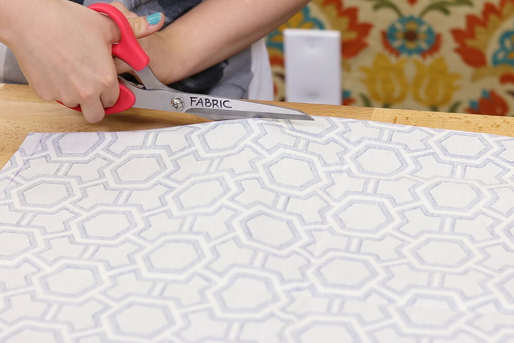 How to Make a Fabric Backed Wooden Shelf - Remove the back