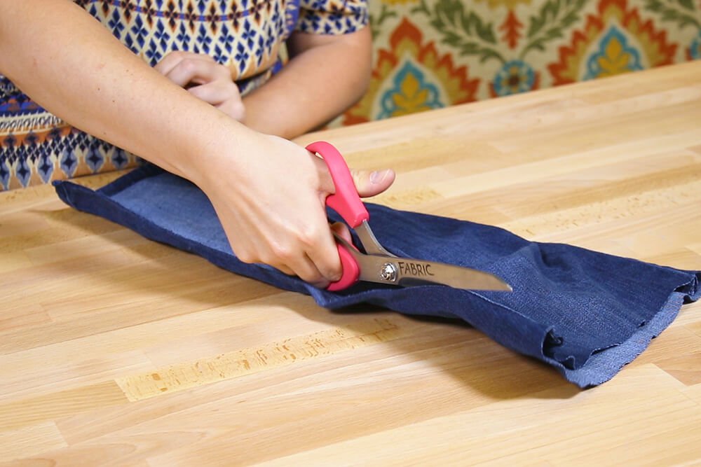 How To Upcycle Jeans Into a Skirt