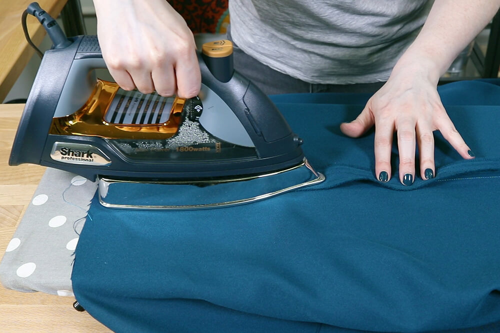 How to Make a Tablecloth - Iron seam open