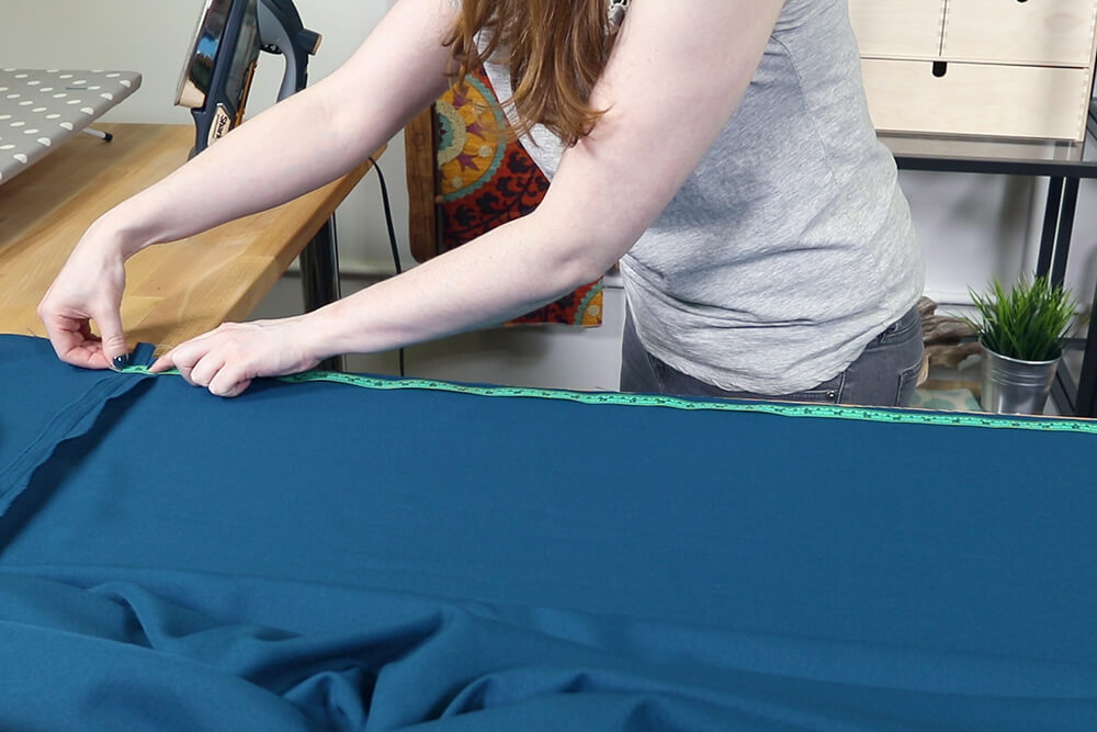 How to Make a Tablecloth - Cut fabric to correct length