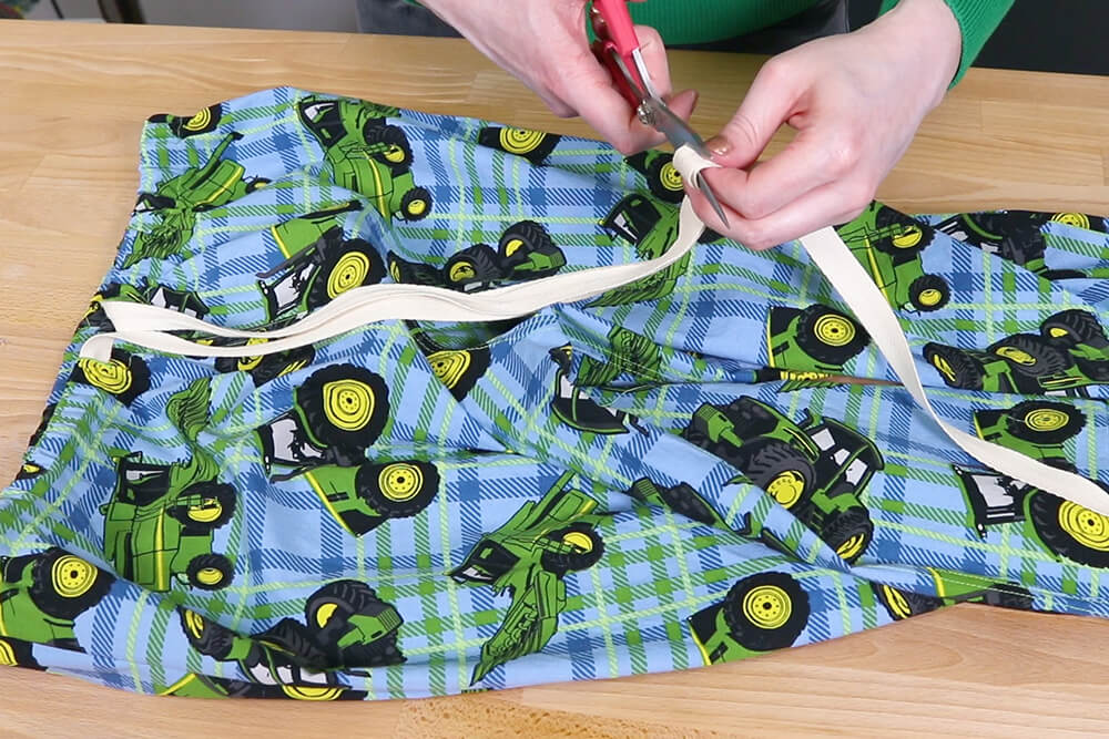How to Make Drawstring Pajama Pants - Step 3