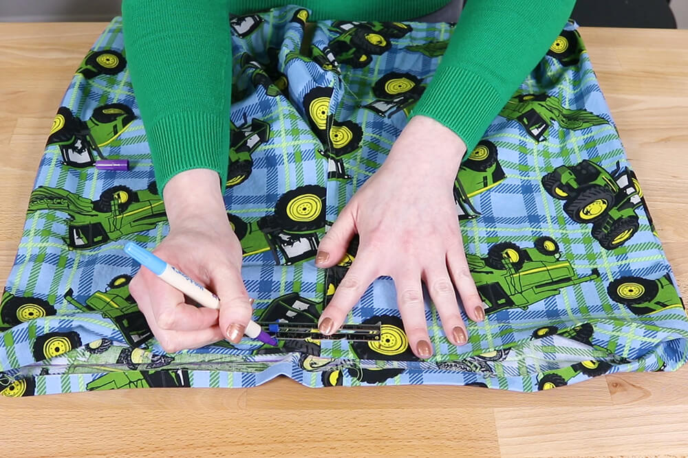 How to Make Drawstring Pajama Pants - Step 3