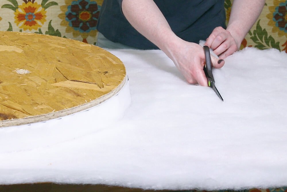 How to Make an Upholstered Spool Ottoman