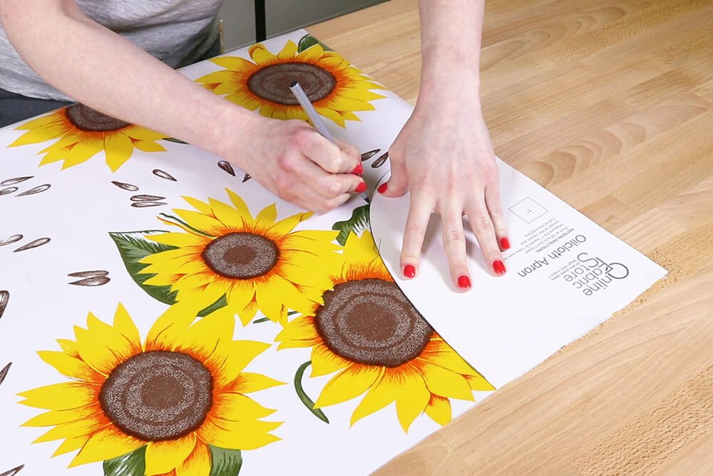 How to Make an Oilcloth Apron - Step 1