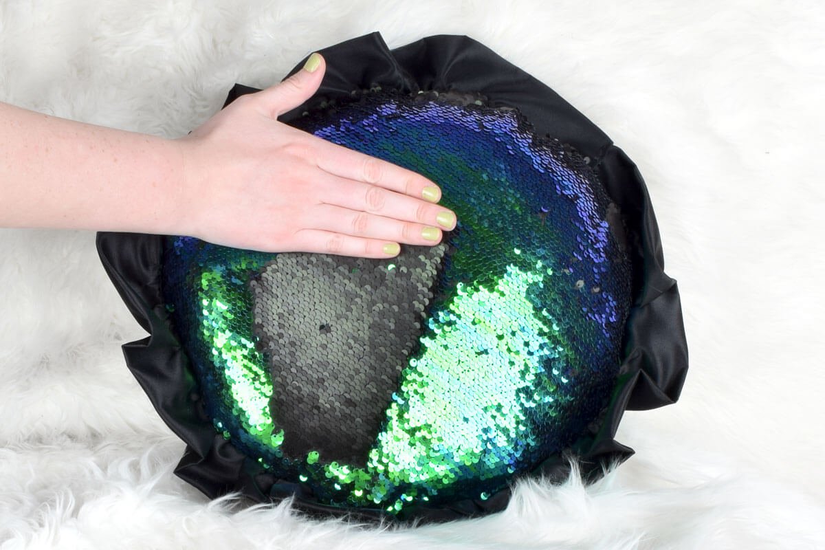 How to Make a Sequin Ruffle Pillow