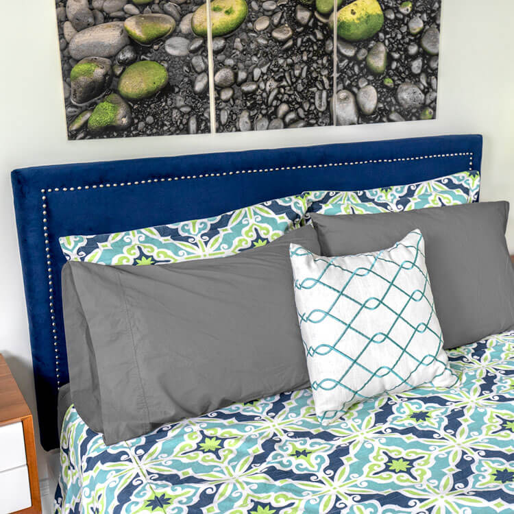 How to Make an Upholstered Headboard with Nail Head Trim