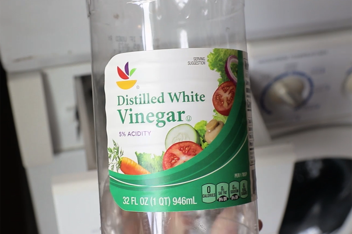 Add white vinegar